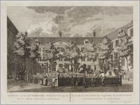 KG 07672
<br/>
Binnenplaats van het Lutherse Weeshuis te Amsterdam
<br/>
<em>Schouten, Hermanus Petrus (1747-1822)</em>